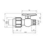 Кран ПЭ SantehPlast 20х1/2" РВ, фото , зображення 2 | SNABZHENIE.com.ua