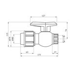 Кран ПЭ SantehPlast 40х1 1/4" РВ, фото , зображення 2 | SNABZHENIE.com.ua