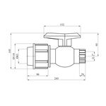 Кран ПЭ SantehPlast 63х2" РВ, фото , изображение 2 | SNABZHENIE.com.ua