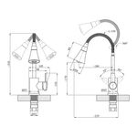 Смеситель для кухни Agua Elposo-INOX031, фото , изображение 2 | SNABZHENIE.com.ua