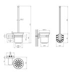Ершик для унитаза настенный Kroner KRP Graz - C95613, фото , изображение 2 | SNABZHENIE.com.ua