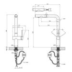 Смеситель для кухни Kroner KRP Kuche - GRP03839, фото , зображення 2 | SNABZHENIE.com.ua