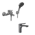 Набор смесителей Kroner Linz-GRN060 + смеситель Linz-GRN010, фото  | SNABZHENIE.com.ua