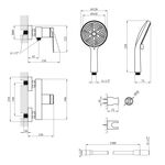 Смеситель для душа Kroner Element 211411-0101, фото , зображення 2 | SNABZHENIE.com.ua