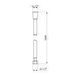 Шланг для душа Kroner KRM - GRP607 Anti-Twist  160 см, фото , зображення 2 | SNABZHENIE.com.ua