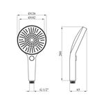 Лейка для ручного душа Kroner Element 2801552923Z-5301, фото , зображення 2 | SNABZHENIE.com.ua