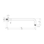 Держатель для душа Kroner Element 2142111438Z-3801, фото , зображення 2 | SNABZHENIE.com.ua