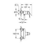 Смеситель для душа Grohe Start Flow 23771000, фото , изображение 2 | SNABZHENIE.com.ua
