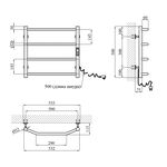 Полотенцесушитель электрический Kroner KRP Diva ER500x500-4, фото , изображение 2 | SNABZHENIE.com.ua