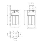Фильтр магистральный SantehPlast BB10-1", фото , зображення 2 | SNABZHENIE.com.ua
