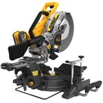 Аккумуляторная торцовочная пила DeWALT DCS781X2 бесщёточная, фото , изображение 2 | SNABZHENIE.com.ua