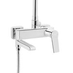 Душевая система универсальная Qtap Arvin на три потребителя (с изливом) QTARV111CRM48643 Chrome, фото , зображення 3 | SNABZHENIE.com.ua