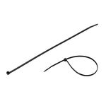 Пластиковый хомут 4,8x300 мм, черный, 100 шт/упак, INTERTOOL TC-4831, фото , изображение 3 | SNABZHENIE.com.ua