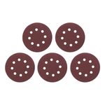 Круг наждачний самоклеючийся 125мм з отворами, папір клас С, щільність 140 г/м², К100, уп. 5 ед INTERTOOL BT-0586, фото  | SNABZHENIE.com.ua