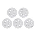 Круг наждачний самоклеючийся 125 мм з отворами, папір класу С, щільність 140 г/м², К320, уп. 5 ед INTERTOOL BT-0592, фото , зображення 2 | SNABZHENIE.com.ua