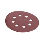 Круг наждачний самоклеючийся 125 мм з отворами, папір класу С, щільність 140 г/м², К320, уп. 5 ед INTERTOOL BT-0592, фото , зображення 3 | SNABZHENIE.com.ua