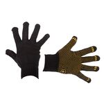 Перчатка трикотажная черная с ПВХ точкой, 60% хлопок, 40% ПЭ, 38 г, фото  | SNABZHENIE.com.ua