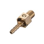 Шарнир поворотный наружная резьба 1/4" на шланг 6 мм, латунь STORM INTERTOOL PT-2204, фото , зображення 2 | SNABZHENIE.com.ua