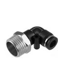 Цангове з'єднання L-образне для поліуретанових та інших шлангів 8 мм, 1/2" нар. різьба INTERTOOL PT-2342, фото  | SNABZHENIE.com.ua