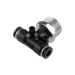 Цанговое T-соединение 6*6мм, 1/2" нар. резьба INTERTOOL PT-2361, фото , изображение 2 | SNABZHENIE.com.ua