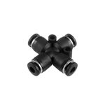 Цанговое соединение Х-образное для шлангов 4 мм INTERTOOL PT-2365, фото , изображение 2 | SNABZHENIE.com.ua