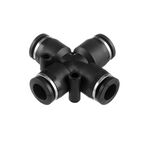 Цангове з'єднання Х-образне для поліуретанових та інших шлангів 8 мм INTERTOOL PT-2367, фото  | SNABZHENIE.com.ua