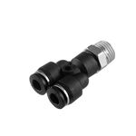 Цанговое Y-образное соединение для шлангов 6*6 мм, 1/4" нар. INTERTOOL PT-2376, фото , изображение 2 | SNABZHENIE.com.ua