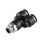 Соединение цанговое Y-образное для шлангов 10*10 мм, 1/4" нар. резьба INTERTOOL PT-2378, фото  | SNABZHENIE.com.ua