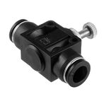 Цангове з'єднання пряме з регулятором для поліуретанових та інших шлангів 12х12мм INTERTOOL PT-2399, фото , зображення 2 | SNABZHENIE.com.ua