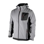 Куртка SOFTSHELL светло-серая с капюшоном, трехслойная, размер XL, фото  | SNABZHENIE.com.ua