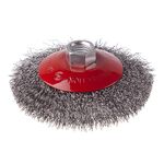 Щітка конусна 100 мм для УШМ, М14 (витая проволока) INTERTOOL BT-5100, фото  | SNABZHENIE.com.ua