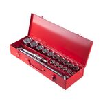 Набор инструмента 3/4", 20 ед (гол. 19-50 мм) металлический кейс INTERTOOL ET-6024, фото  | SNABZHENIE.com.ua