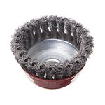 Щітка чашечна 100 мм для УШМ, M14 (пучки витої проволоки) INTERTOOL BT-2100, фото , зображення 3 | SNABZHENIE.com.ua