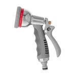 Хромированный пистолет-распылитель для полива 8 функций INTERTOOL, фото  | SNABZHENIE.com.ua