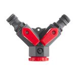 Распределитель 2-х канальный с регулировкой каждого канала 1/2" с внутренней резьбой на входе 1/2"; 3/4" INTERTOOL GE-2003, фото , зображення 3 | SNABZHENIE.com.ua