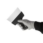 Шпатель з нержавіючої сталі 150мм з зубом 6x6мм INTERTOOL KT-2156, фото , зображення 3 | SNABZHENIE.com.ua