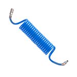 Шланг полиуретановый спиральный 8*12 мм, 5м с соединениями INTERTOOL, фото  | SNABZHENIE.com.ua