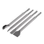 Набір зубил для перфоратора 4 шт, SDS-Plus INTERTOOL SD-0410, фото , зображення 2 | SNABZHENIE.com.ua