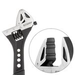 Ключ разводной 150 мм, кованный, рукоятка TPR, Cr-V STORM INTERTOOL, фото , изображение 3 | SNABZHENIE.com.ua