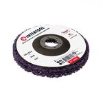 Диск зачистний з пінного абразиву фіолетовий 125 22,2 13 мм, P46, T27 INTERTOOL BT-0603, фото , зображення 3 | SNABZHENIE.com.ua