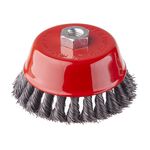 Щітка чашечна 125 мм для УШМ, М14 (пучки витої проволоки) INTERTOOL BT-2125, фото  | SNABZHENIE.com.ua