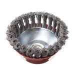 Щітка чашечна 125 мм для УШМ, М14 (пучки витої проволоки) INTERTOOL BT-2125, фото , зображення 3 | SNABZHENIE.com.ua