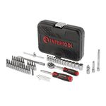 Набор инструментов 46 ед. STORM, 1/4", Сr-V INTERTOOL ET-8046, фото , зображення 3 | SNABZHENIE.com.ua