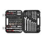 Набор инструментов 1/2" и 1/4", 82 предмета, Cr-V STORM INTERTOOL ET-8082, фото , изображение 2 | SNABZHENIE.com.ua