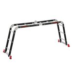 Лестниця мультифункціональна трансформер 4х3 ступені, стальний профіль, 3380 мм, 150 кг INTERTOOL LT-0023, фото , зображення 3 | SNABZHENIE.com.ua