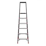 Стремянка INTERTOOL LT-0056 6 ступеней, стальний профіль, висота верхньої ступені 1280 мм, 150 кг, фото , зображення 3 | SNABZHENIE.com.ua