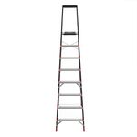 Стремянка INTERTOOL LT-0058 8 ступеней, стальний профіль, висота верхньої ступені 1720 мм, фото , зображення 3 | SNABZHENIE.com.ua