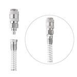 Соединение с пружиной для шлангов 6,5х10 мм INTERTOOL PT-1831, фото , изображение 3 | SNABZHENIE.com.ua