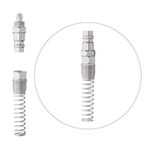 Переходник с пружиной 5,5х8 мм для быстросъемного соединения INTERTOOL PT-1835, фото , изображение 3 | SNABZHENIE.com.ua