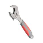 Ключ разводной 250 мм с изолированной рукояткой, никель INTERTOOL, фото  | SNABZHENIE.com.ua